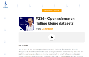 jortcast: #236 - Open science en 'lullige kleine datasets'